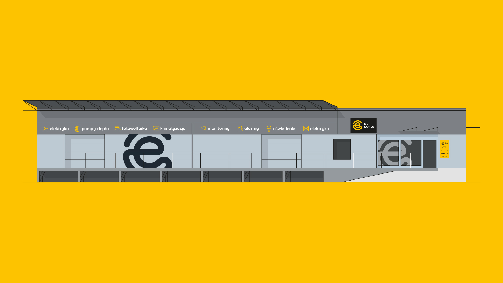 branding el-corte elewacja