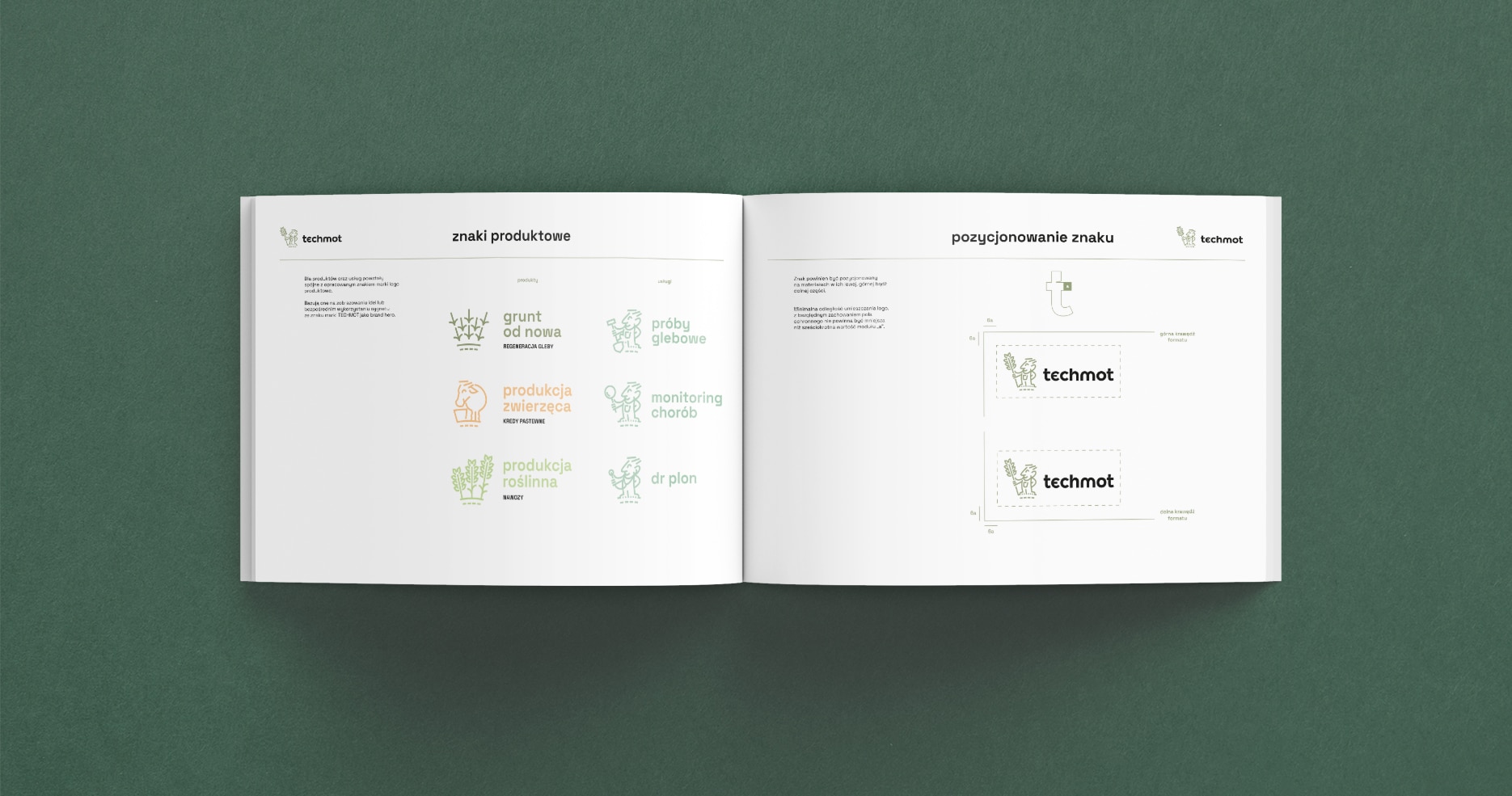 identyfikacja wizualna rebranding brand book techmot 5