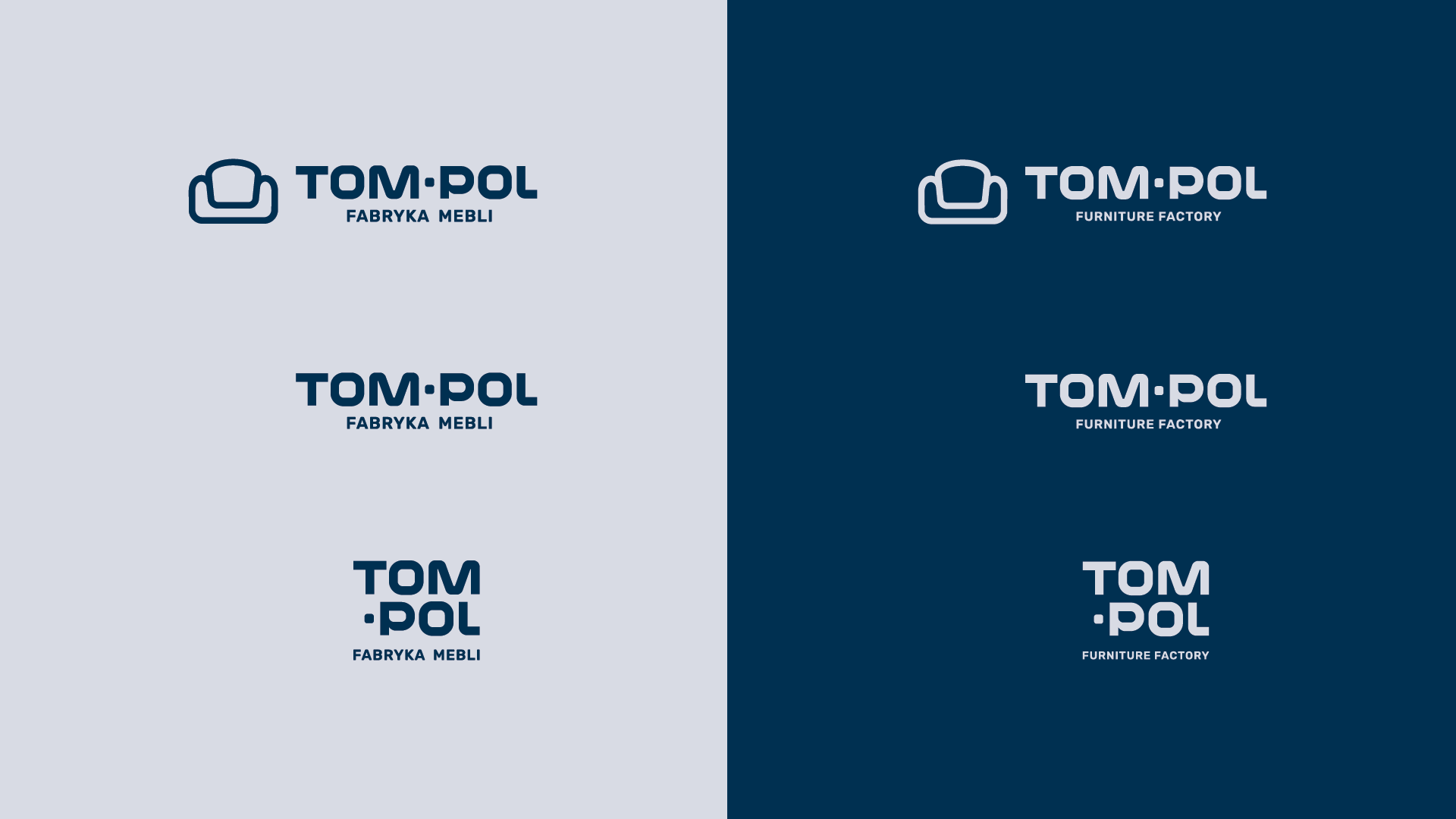 TOM-POL redesign warianty znaku