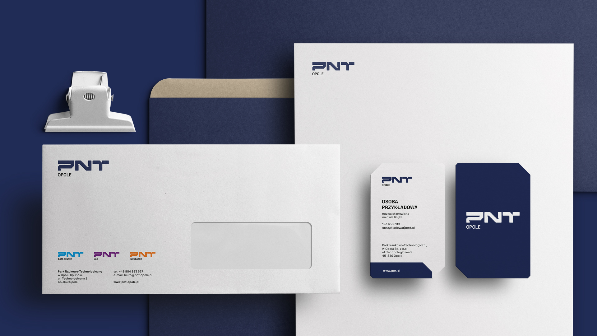 Rebranding i nowa identyfikacja wizualna PNT Opole druki firmowe