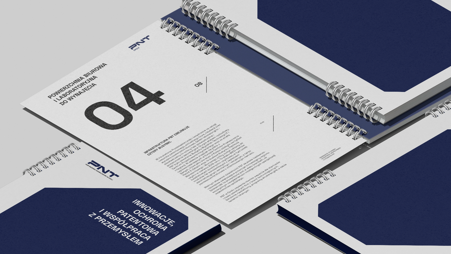 Rebranding i nowa identyfikacja wizualna PNT Opole folder-notes